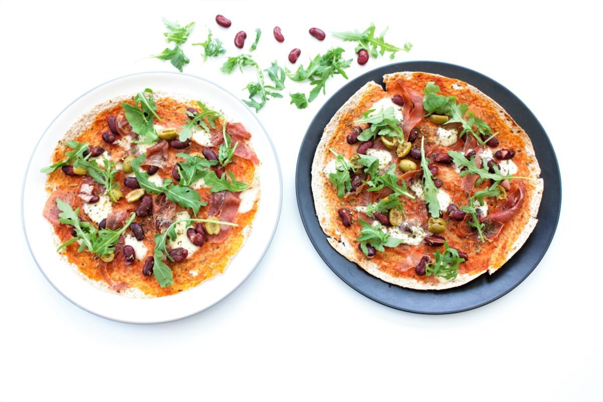 Easy Tortilla Pizza with Parma Ham