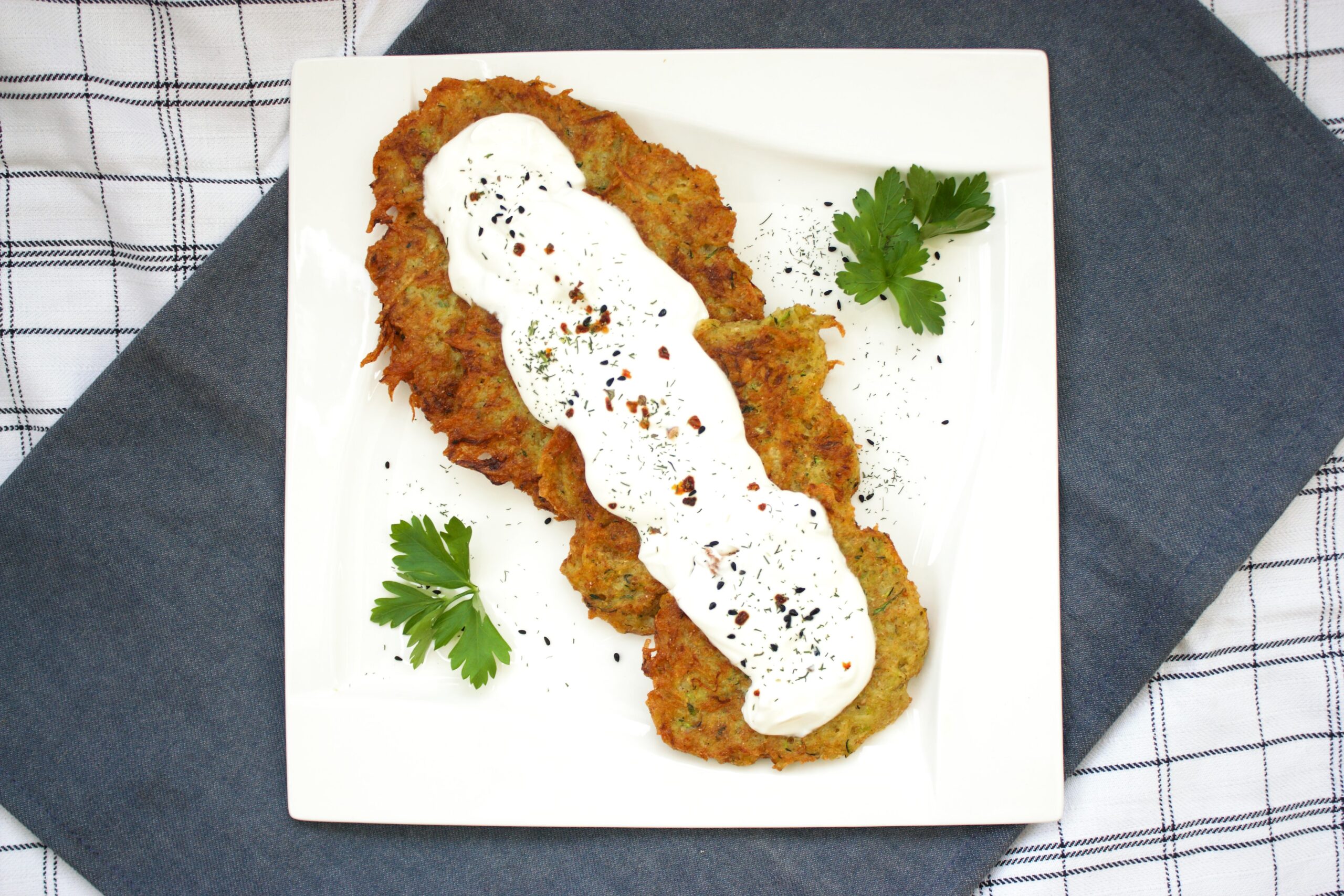 Potato Pancakes with Zucchini